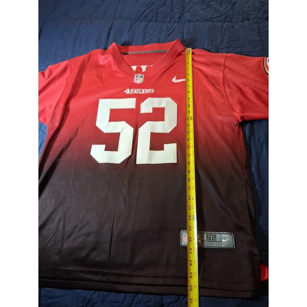 Nike‎ San Francisco 49ers Patrick Willis NFL Jersey Red Size 52 Color Shift
